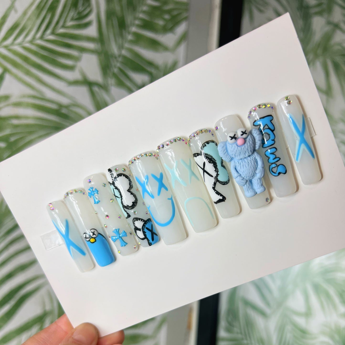 Kaws charms Acrylic Press on nails